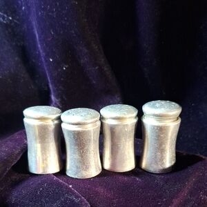 Antique Silver Salt and Pepper Shakers not (sterling)